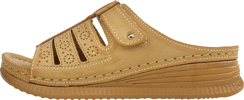 دمپایی زنانه پاریز مدل آیناز کد 27 رنگ کرمی